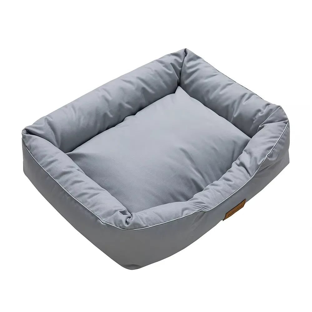pet bed Wholesale Handmade Modern Pet Product New Top Seller Rectangle Dog Bed Removable Cat Bed House Solid Pattern Dog Calmin