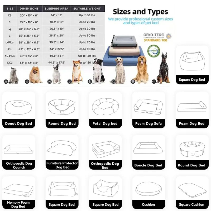 pet bed Wholesale Handmade Modern Pet Product New Top Seller Rectangle Dog Bed Removable Cat Bed House Solid Pattern Dog Calmin