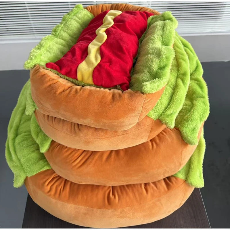 Hot Dog Shaped Pet Bed Four Seasons Usable Dog Mat Cute Puppy Sleeping Nest Soft Cat Bed Warm Comfortable Household Product
