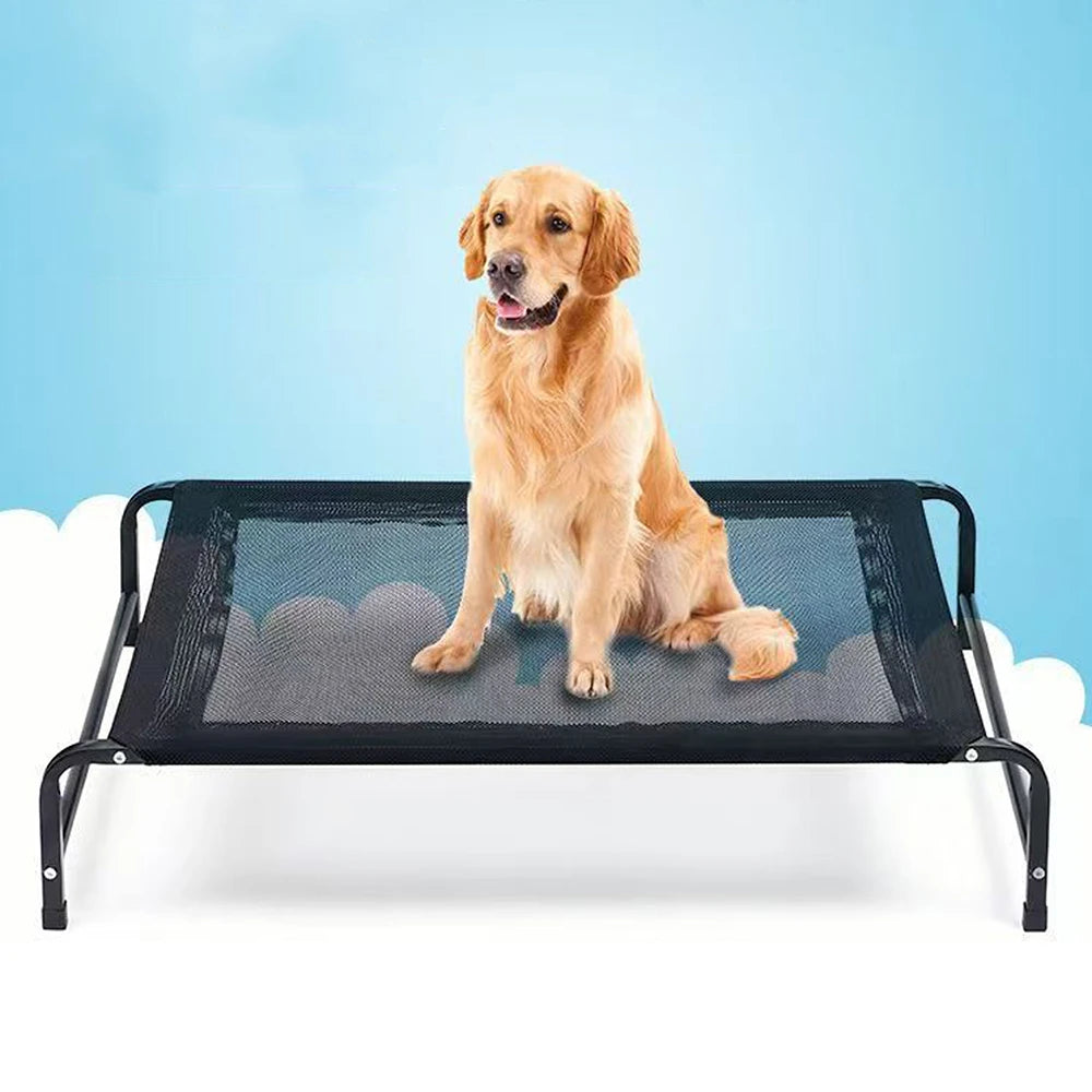 Elevated Pet Bed Dog Cat Folding Pet Camping Bed Cat Dog House Portable Removable Washable Four Seasons Cats Kennel Puppy Beds
