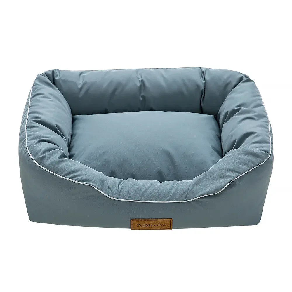 pet bed Wholesale Handmade Modern Pet Product New Top Seller Rectangle Dog Bed Removable Cat Bed House Solid Pattern Dog Calmin