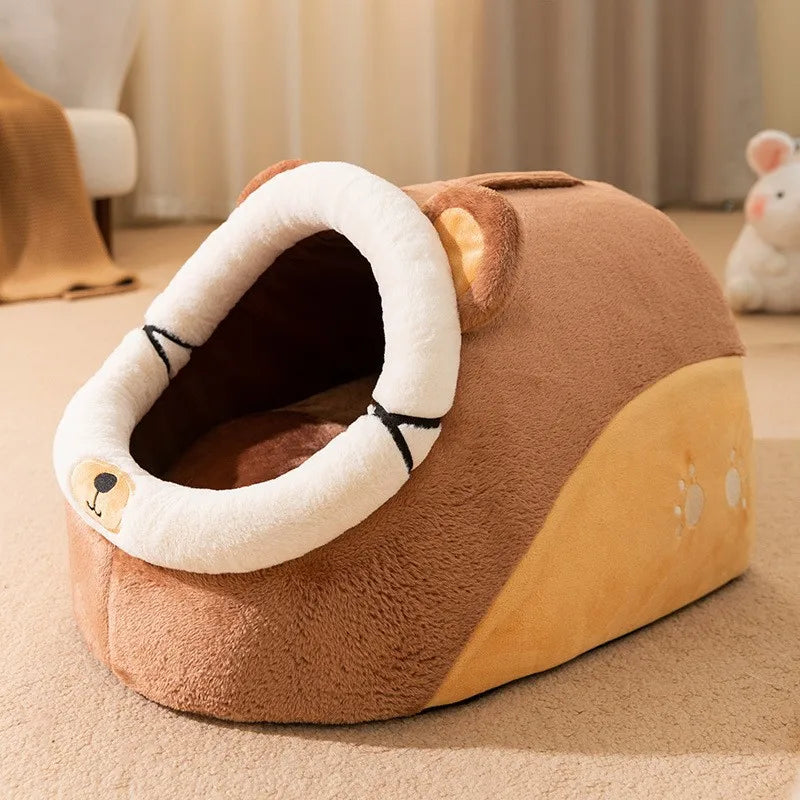 Foldable Pet House, Puppy Kennel Mat for Dogs, Animals, Cat, Kitten Nest, Small Dogs Basket, Teddy, Chihuahua Cave, Bed, 2022