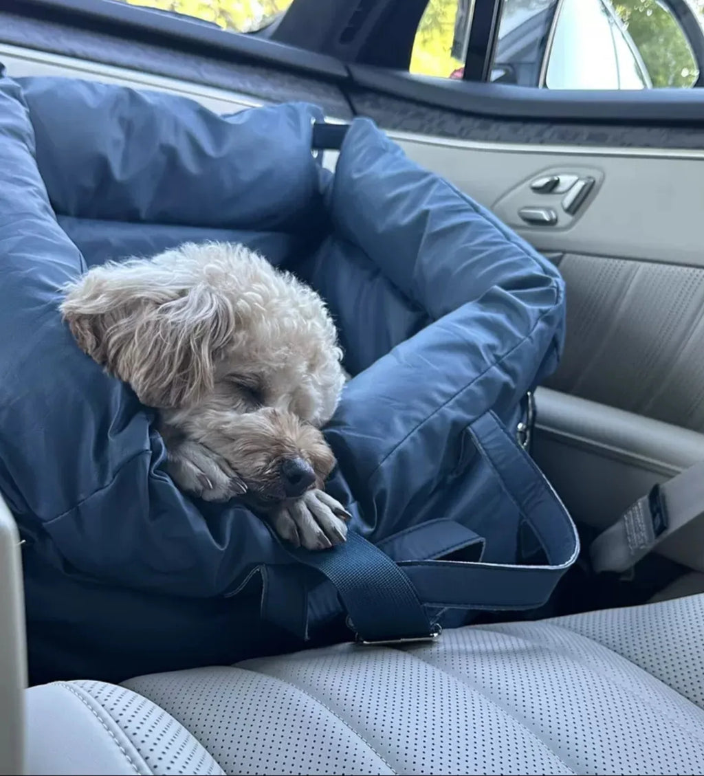 Car Pet Bed, Washable PU Leather Dog Mat, Portable Waterproof Bite-Resistant Small Dog Bed, Non-Slip Pet Car Supplies for Cats