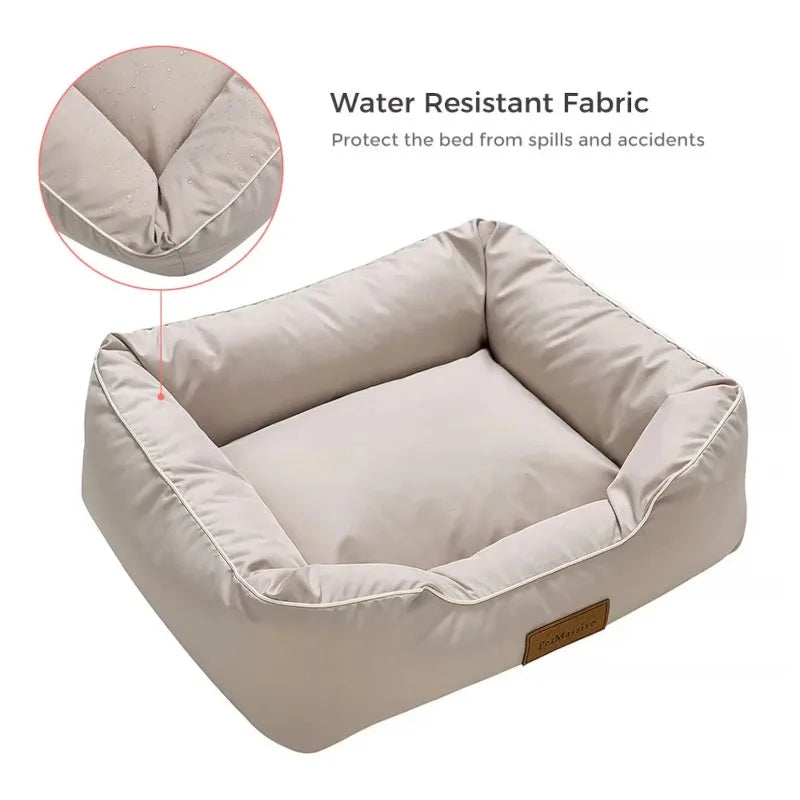 pet bed Wholesale Handmade Modern Pet Product New Top Seller Rectangle Dog Bed Removable Cat Bed House Solid Pattern Dog Calmin