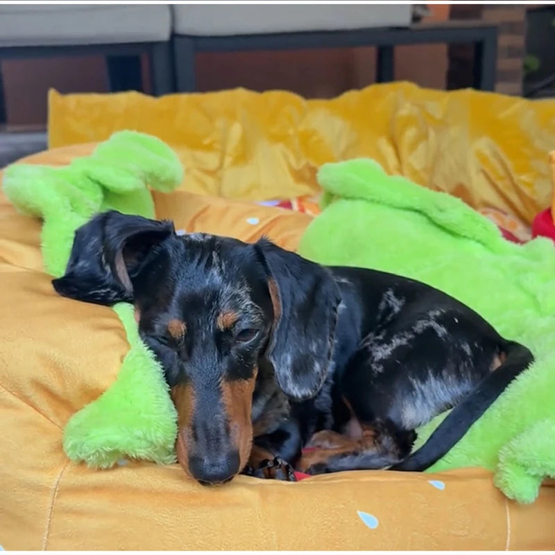 Hot Dog Shaped Pet Bed Four Seasons Usable Dog Mat Cute Puppy Sleeping Nest Soft Cat Bed Warm Comfortable Household Product
